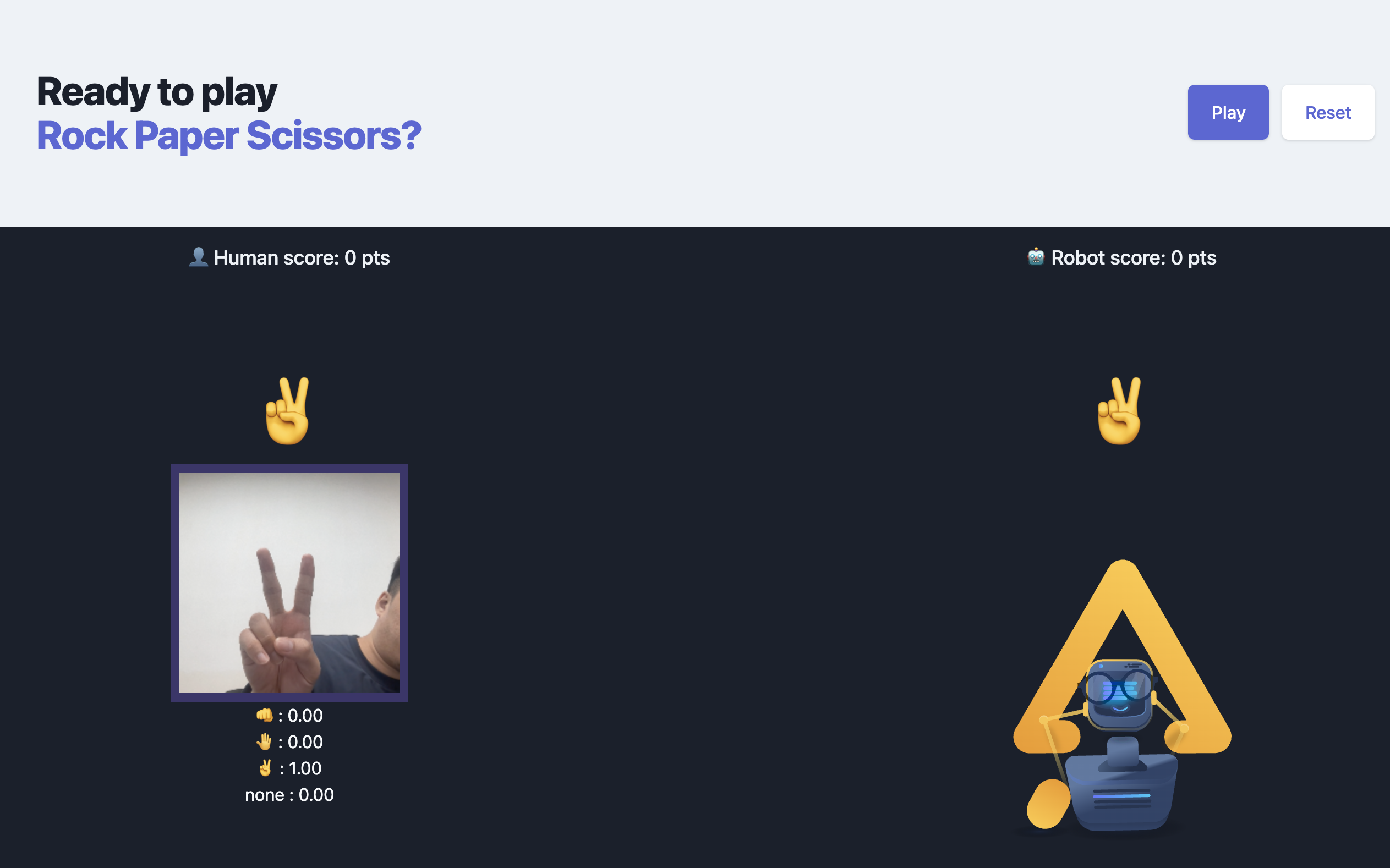 包剪揼 AI 識別遊戲